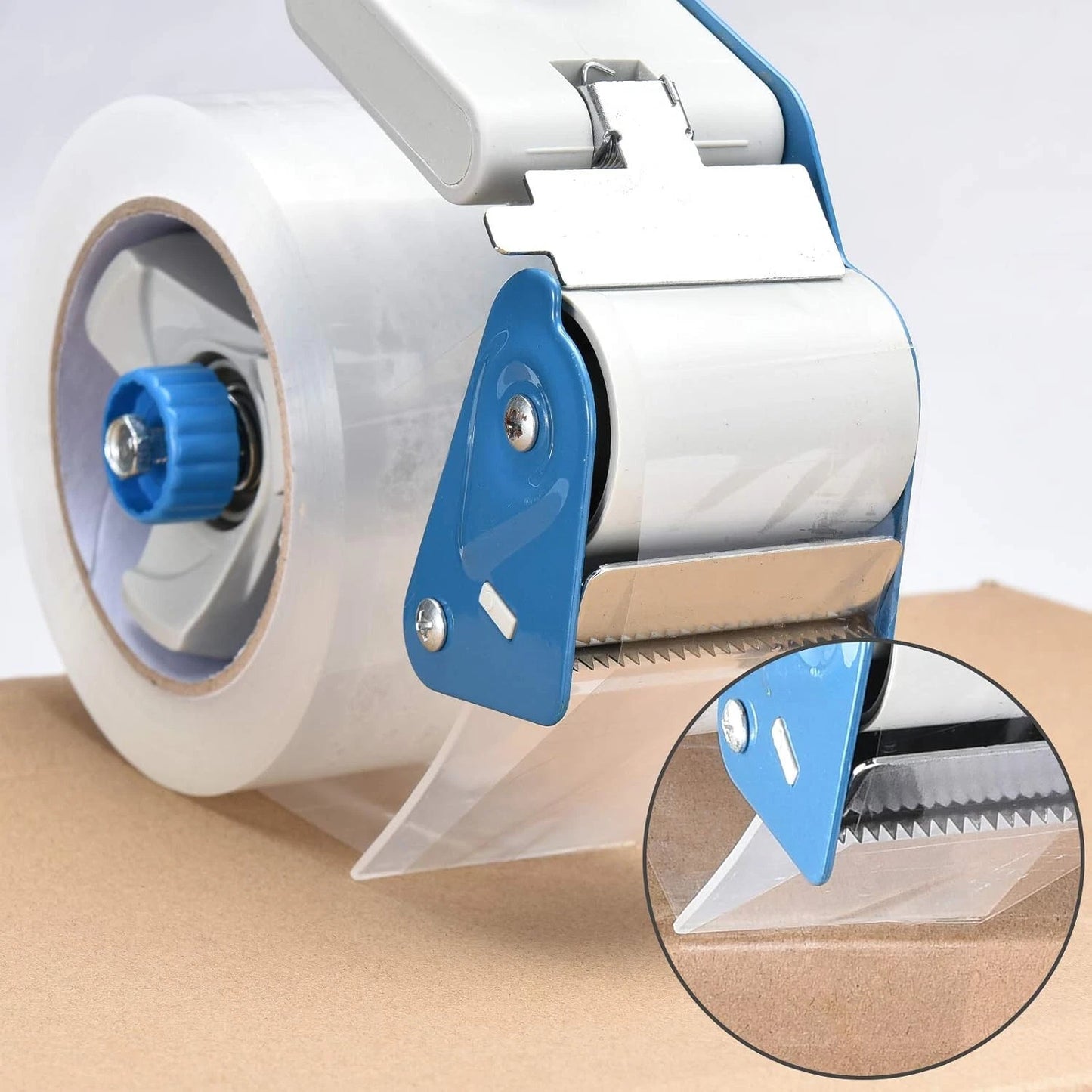 2 Inch Tape Gun Dispenser with Carton Packing Tape,Industrial Side Loading Tape