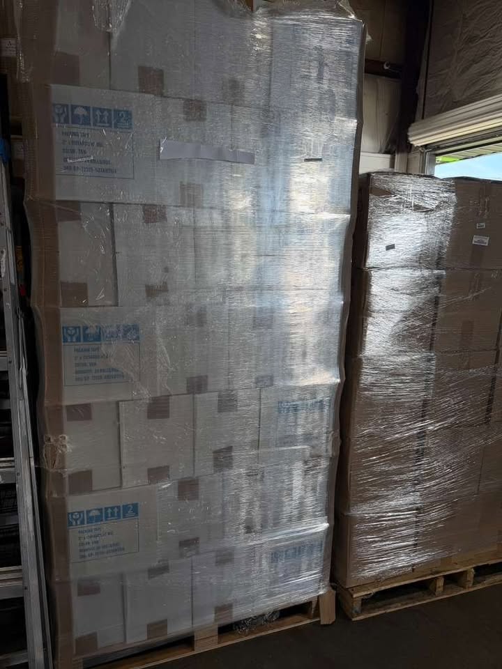 Tan Packing Tape 3"X110 Yards 2 MILL Per Roll (24 Rolls) - Strong Heavy-Duty Industrial