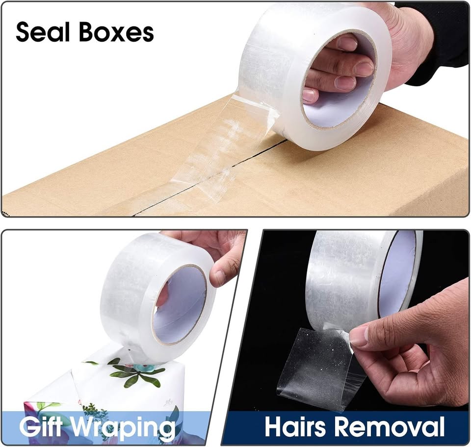 WANOWA Clear Packing Tape, 2 Inch Wide, 2.0mil Thickness, 110 Yard Per Roll [Pack of 36 Rolls]