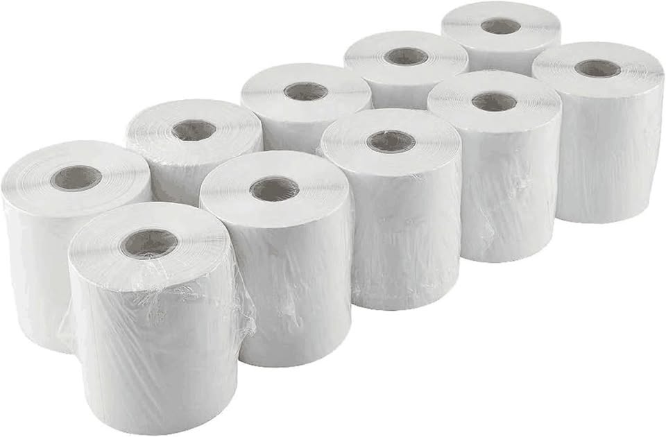 2500 PCS 4"x 6"Thermal Shipping Labels, White Perforated & Strong Adhesive Direct Thermal