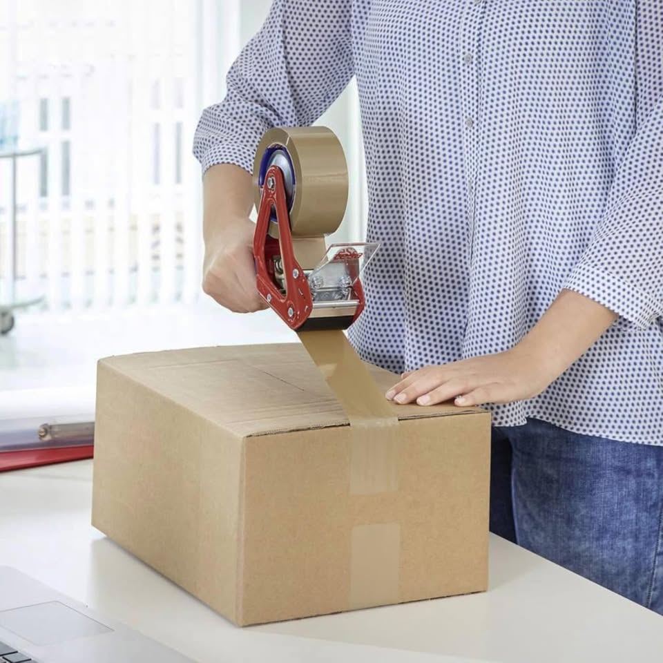 2Inch Brown Packing Tape, 2.0 Mils 110 Yards - High Tensile Strength for Shipping