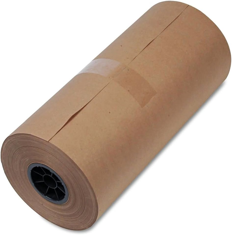 Brown kraft paper roll 18 inch x 750 ft, 75 GSM