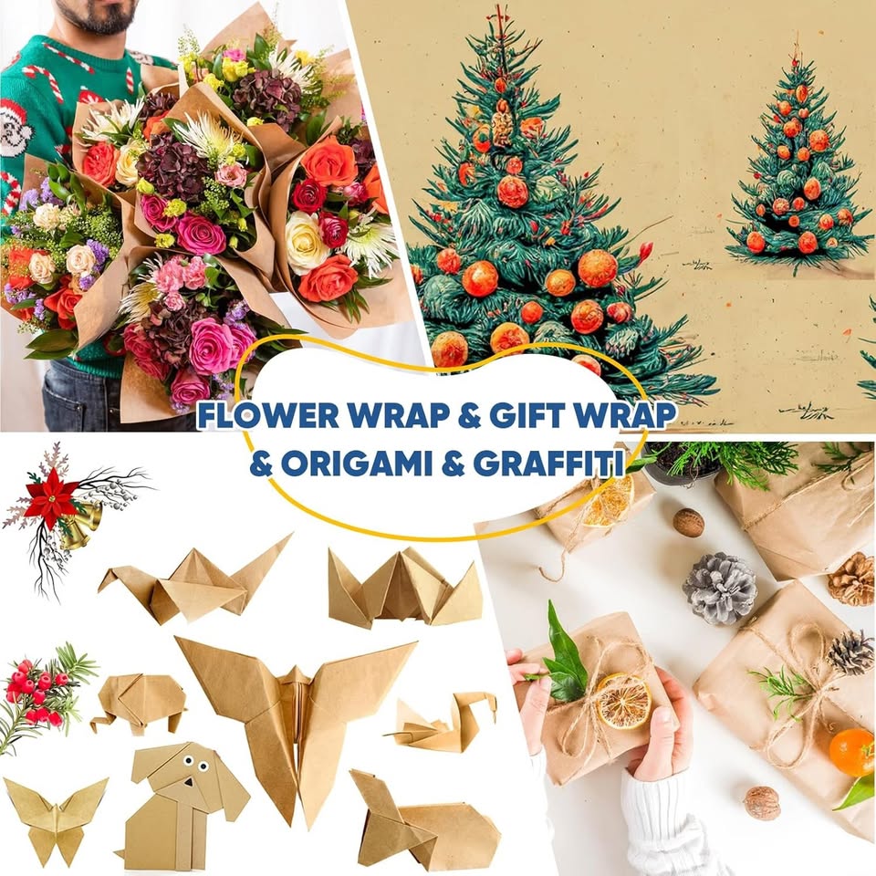 Kraft paper roll for packing and shipping