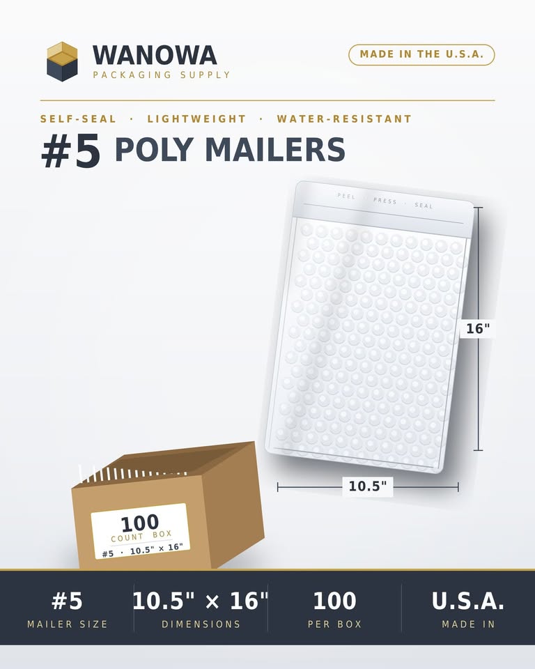 10.5x16 poly bubble mailers for shipping