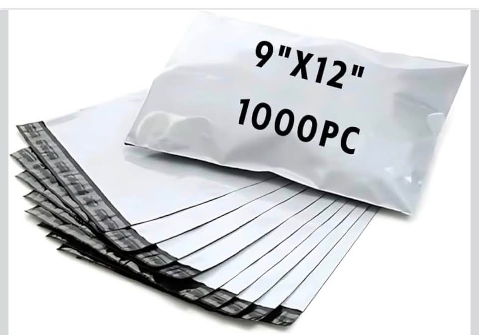 WANOWA 9” x 12” Poly Mailers 1000 Pack, 2.5 Mil Self-Sealing Shipping Bags, Waterproof Tear-Resistan