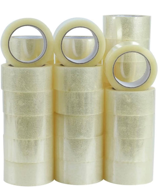 3"x110 Yards Clear Packing Tape – 24 Roll Carton – Adhesive for Shipping, Moving 2 Mil