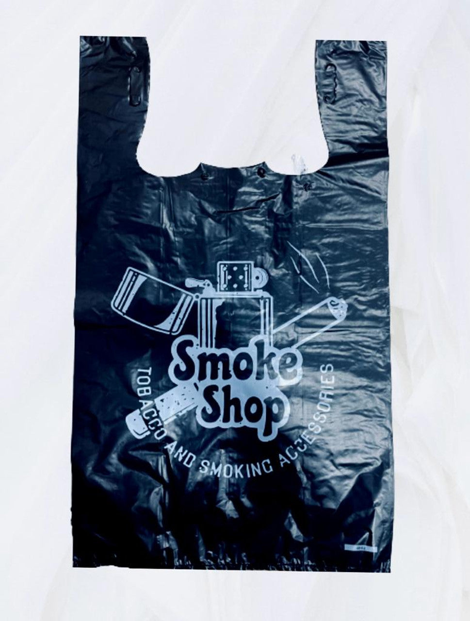 BLACK PLASTIC BAG 1/6 SMOKE 350 COUNT 24MICRONS