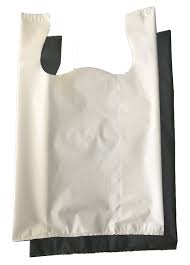 WHITE PLASTIC BAG 1/6 500 COUNT  (LARGE 20 MICRONS)