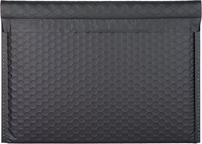 Black side-opening bubble mailers 9 x 12 inch, 50 pack – photo 1